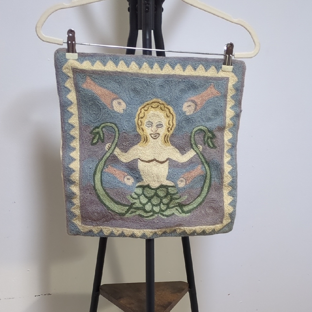 Vintage Mermaid Design‎ Accent Pillow